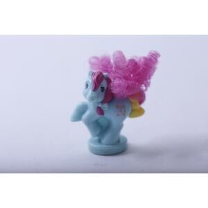 Petite Ponies, Ponytail Ponies, Clock, Little Tiny Toy Figurine with Brushable